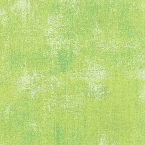 Patchworkstoff "Moda Grunge Key Lime" mit Schraffierungen, grün-hellgrün-weiß meliert, 19,00 €/m