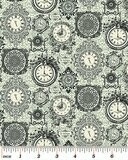 Patchworkstoff "RUE 36- the time is now", Uhren, schwarz-weiß, 14,00 €/m