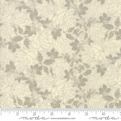 19,00/m, Moda Stiletto by BASIC GREY Natural, eleganter Stoff mit Blumen, Rosen, Blättern, Romantik, englisch,