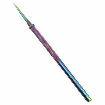 Ahle Ahle "Stiletto", 6 inch, Regenbogenfarben, Tula Pink Hardware
