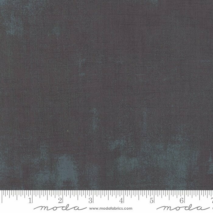 Patchworkstoff "Moda Grunge Lead" mit Schraffierungen, dunkelgrau-blau meliert, 19,00 €/m