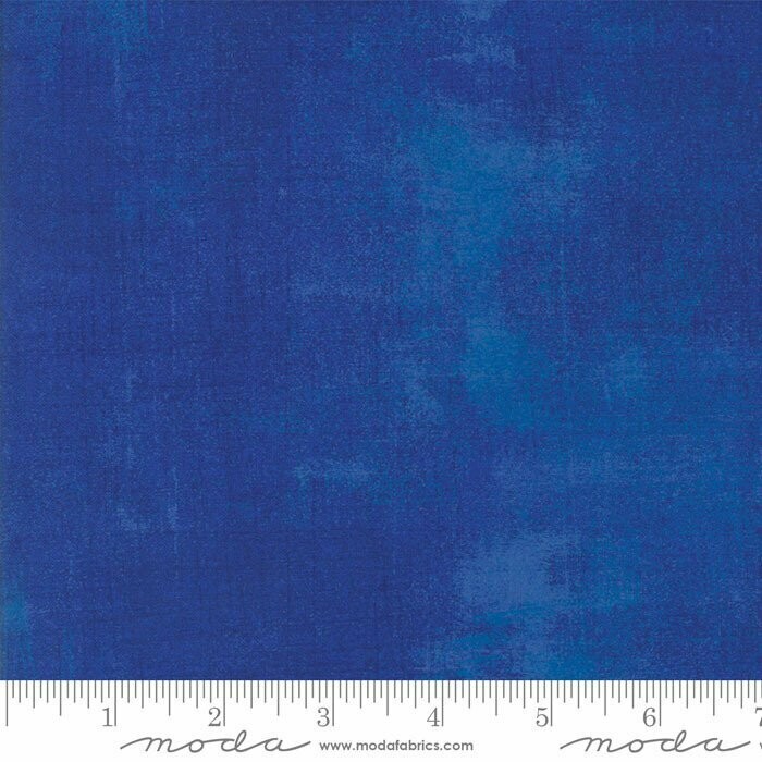 Patchworkstoff "Moda Grunge Surf The Web" mit Schraffierungen, blau, meliert, 19,00 €/m
