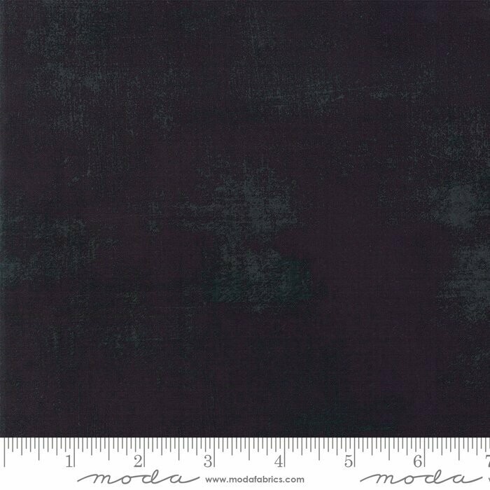 REST 60 cm, Patchworkstoff "Moda Grunge Onyx" mit Schraffierungen, schwarz-grau meliert, 16,67 €/m