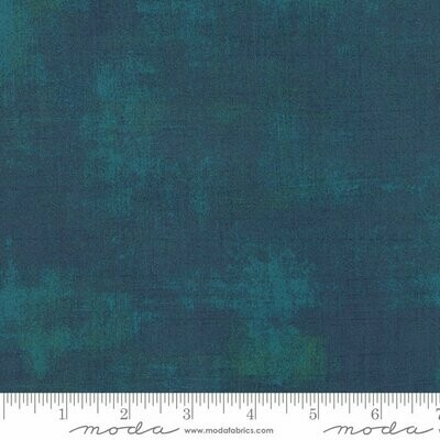 Patchworkstoff Patchworkstoff "Moda Grunge Peacock" mit Schraffierungen in petrol-blau-grün meliert, 19,00 €/m