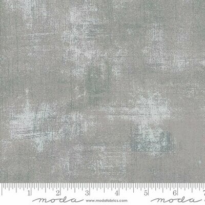REST 95 cm, Patchworkstoff REST 95 cm, Patchworkstoff "Moda Grunge Silver" mit Schraffierungen, grau-silber-blau meliert, 16,84 €/m*
