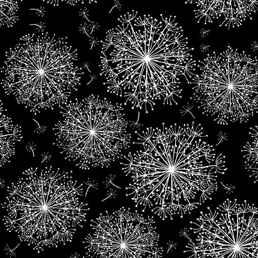19,00/m, Kanvas Dandelion black/ white*