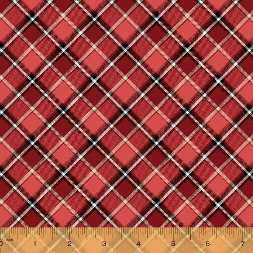 Patchworkstoff "London Plaids", Karos, rot, 18,00 €/m