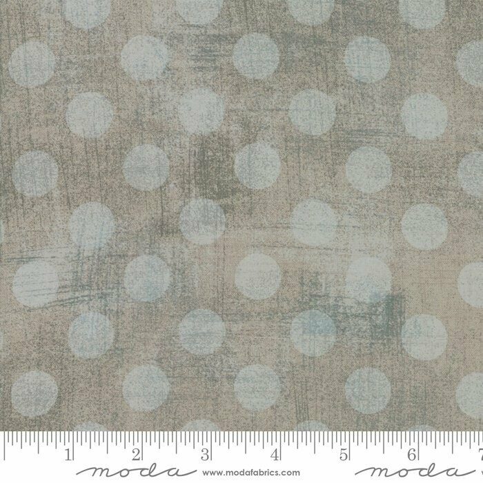 REST 70 cm, Patchworkstoff "Moda GRUNGE Hits The Spot Gris", Punkte & Schaffierungen, grau-hellgrau-graugrün, 14,29 €/m*