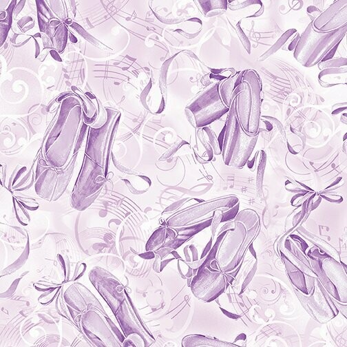 10,00/m, Pearl Ballet Slippers Lilac / lilane Balletschuhe mit Perlmutteffekt
