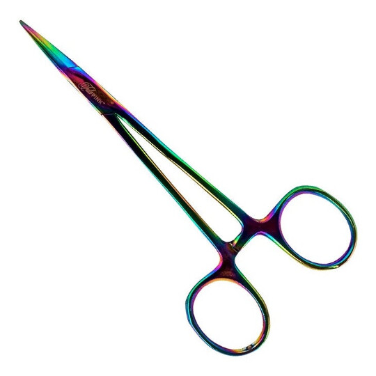 Klemme Klemme "Hemostat" zum Schieben, Drehen, Halten und Füllen, 5 inch, Regenbogenfarben, Tula Pink Hardware