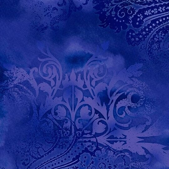 Patchworkstoff Benartex Dreamscape, Ornamente & Ranken, lila-blau, 17,00 €/m