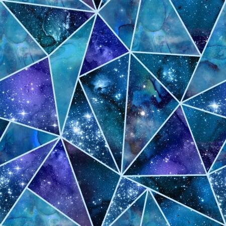 Patchworkstoff, Sternenhimmel, Universum, Sternschnuppen, Kometen, 18,00/m
