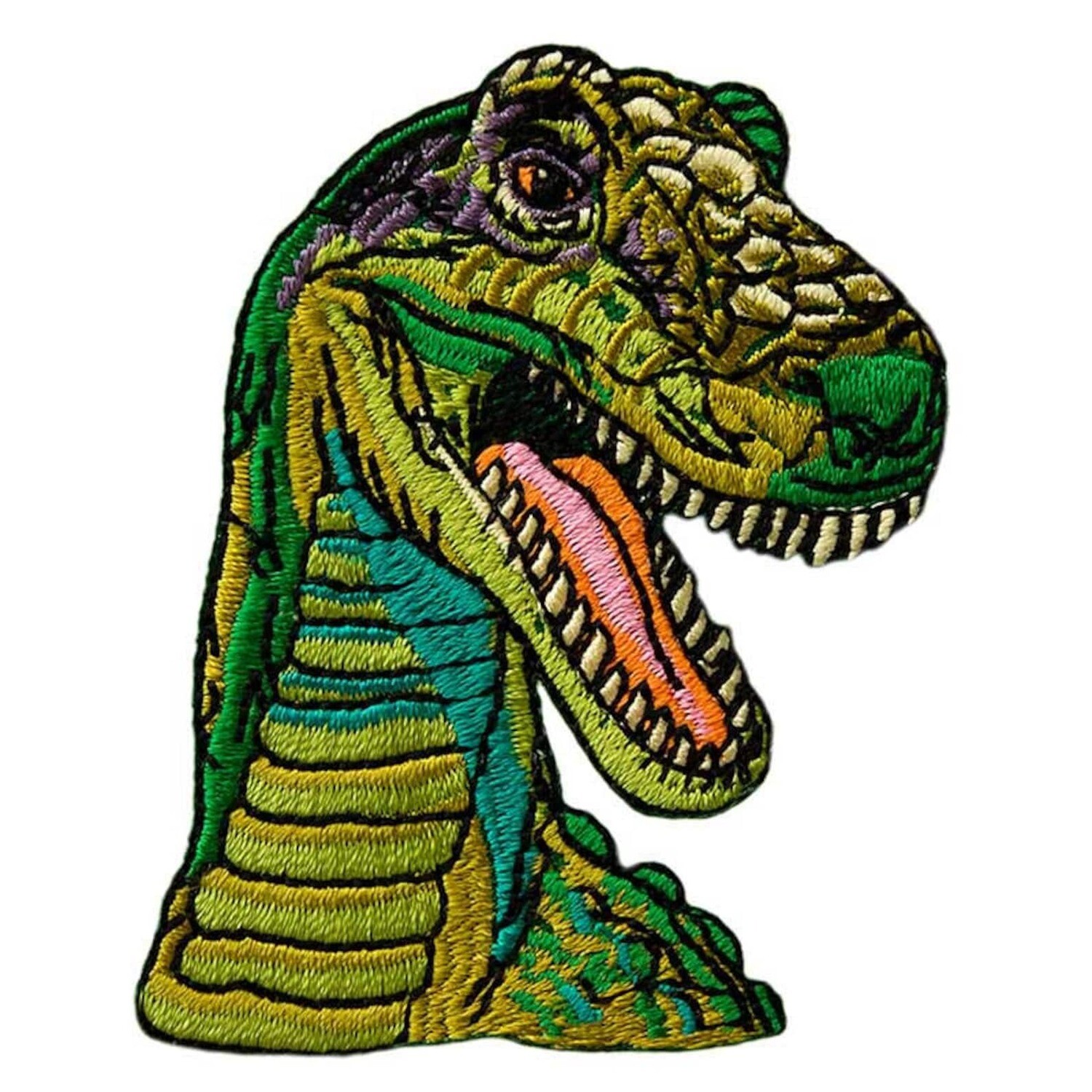 Dino-Applikation "T-Rex", grasgrün
