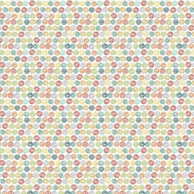 Patchworkstoff Patchworkstoff "Purrfect Day", lustige bunte Wollknäule, weiß, 14,00 €/m