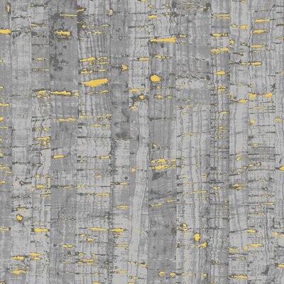 Patchworkstoff Patchworkstoff "Uncorked", Korkoptik, mittelgrau-gold, 19,50 €/m*