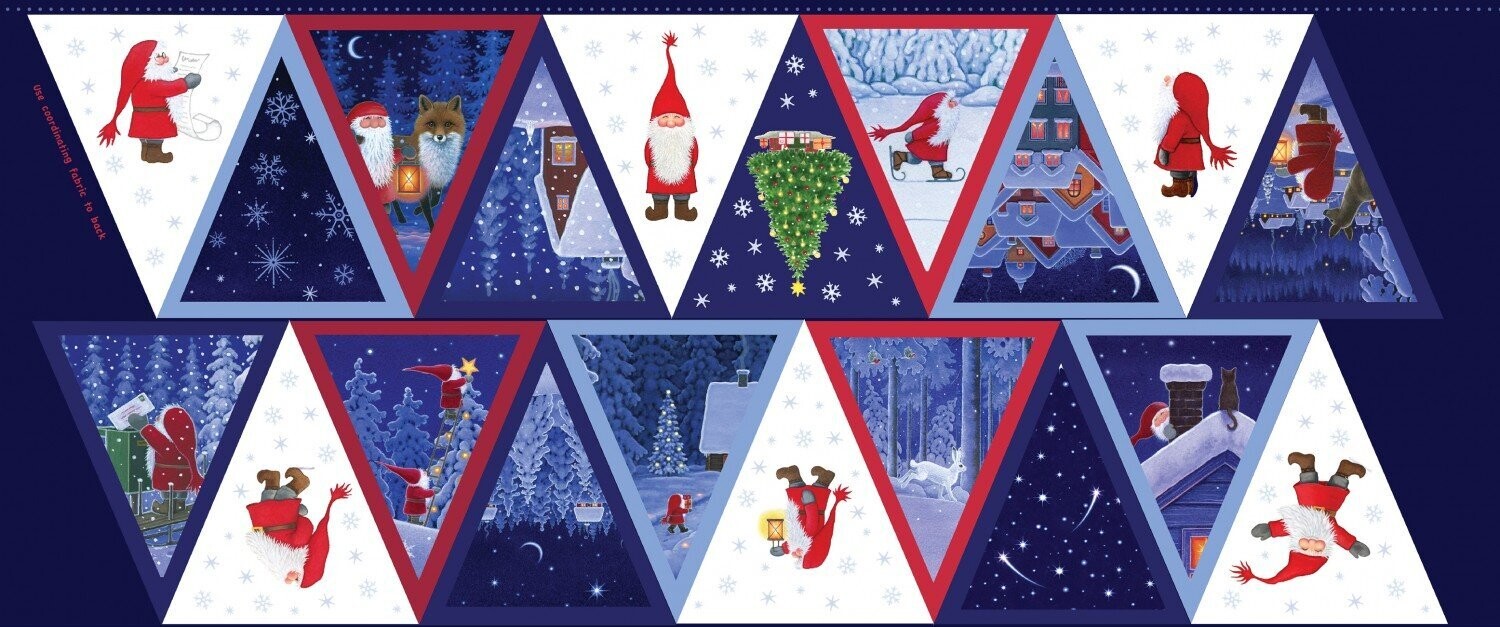 Tomten 45-cm-Patchworkstoff Wimpelkette "Keep believing" by Lewis & Irene, Weihnachtsbilder, 18,89 €/m*