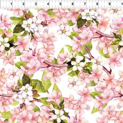 Patchworkstoff Pretty in pink mit Blumen, 19,80 €/ m Patchworkstoff Pretty in pink mit Blumen, 19,80 €/ m