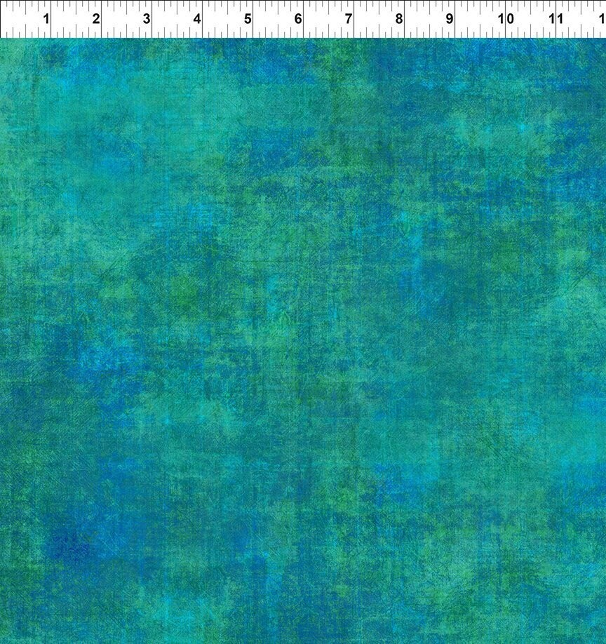 "Halcyon Brushed Teal", hochwertiger Digitaldruck, Batik Optik, 20,90 €/m.