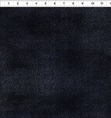 "Halcyon Leaves Black", hochwertiger Digitaldruck mit Blättern in Batik Optik, 20,90 €/m.