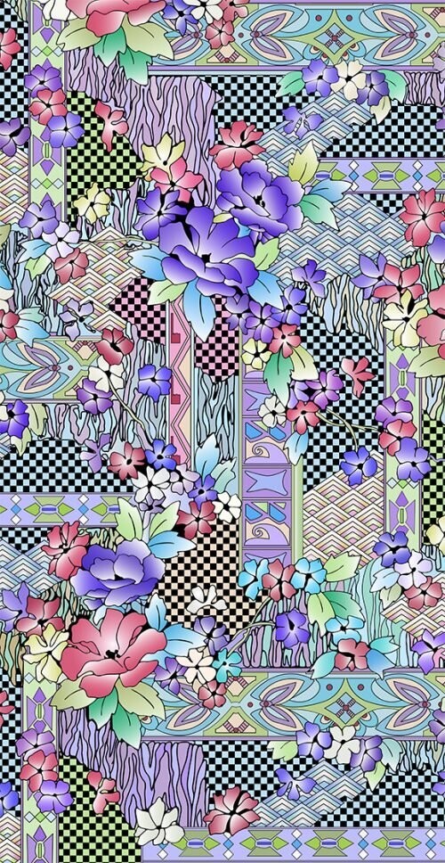 Patchworkstoff "Florida", Panel 60 cm, 19,17 €/m