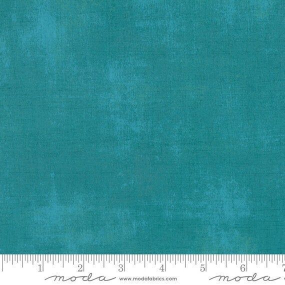 Patchworkstoff "Moda Grunge Ocean" mit Schraffierungen, blaugrün-türkis meliert, 19,00 €/m*