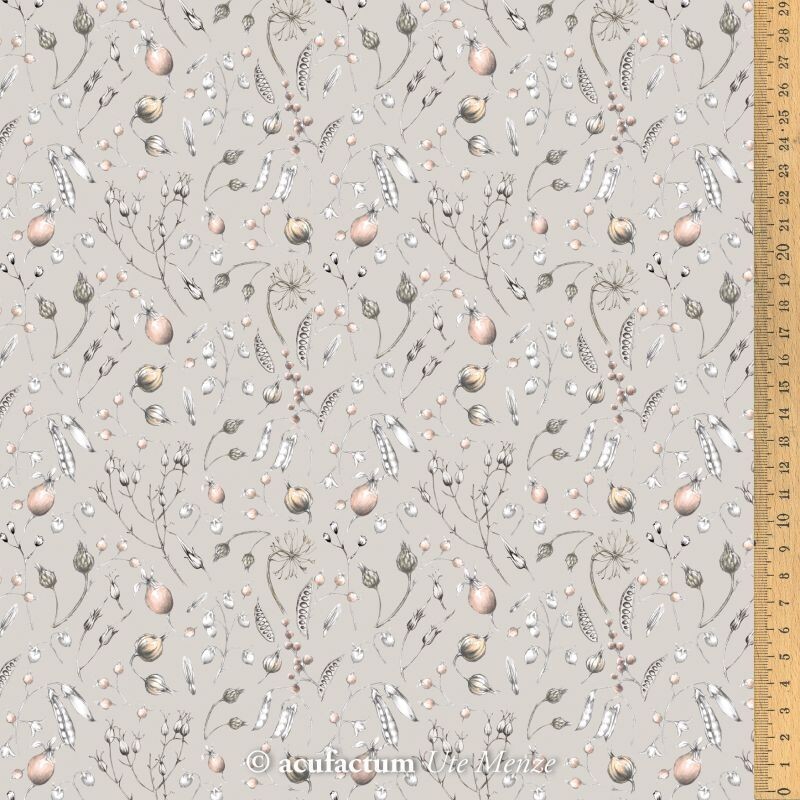 Baumwollstoff Fruchtstände, Gräser & Ähren, natur, Acufactum, 25,90 €/m