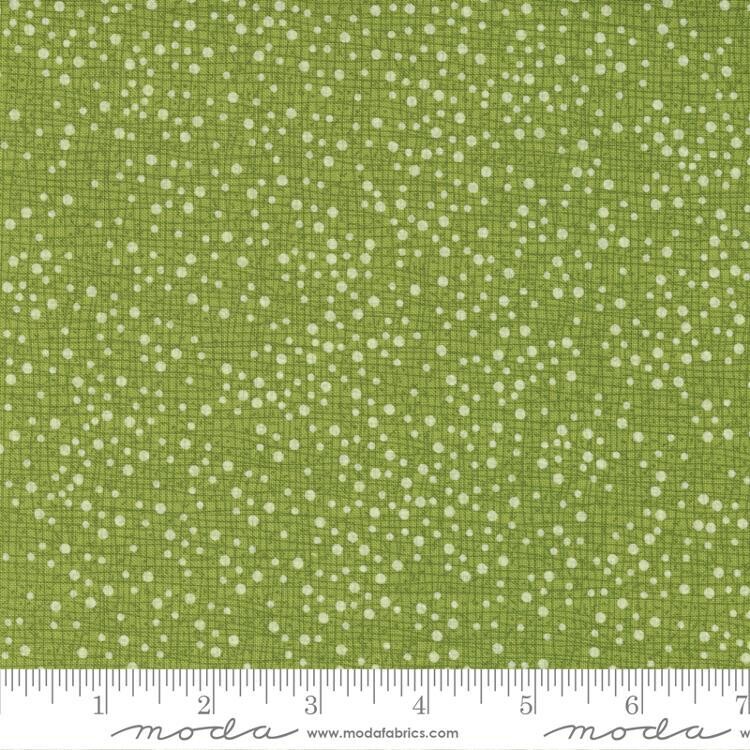 Patchworkstoff "Dotty Thatched Blenders", Pansys Posies, Punkte & Quadrate, grün, 21,50 €/m*