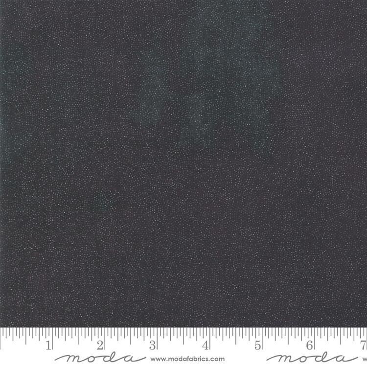 Patchworkstoff "Moda Grunge Black Dress Glitter" mit Schraffierungen und Glitzer, schwarz-grau meliert, 19,50 €/m
