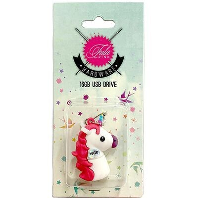 USB Stick "Unicorn white", 16 GB Speicher, weiß/ pink, Tula Pink Hardware
