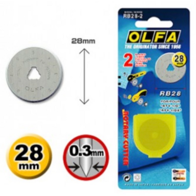 Klinge für Rollschneider 28 mm Klinge für Rollschneider 28 mm