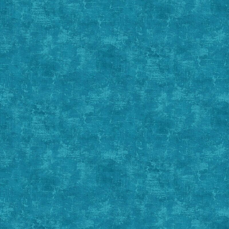 Patchworkstoff Canvas "Ocean Breeze" mit eleganten Schraffierungen, türkisblau, meliert, 19,00 €/m*