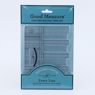 Every Line Template, Good Measure Amanda Murphy, parallele Linien