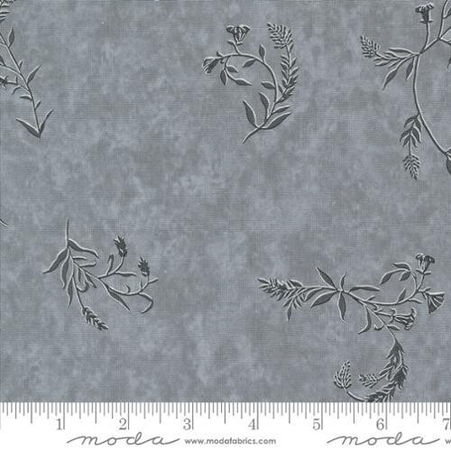 Patchworkstoff "Trailing Vines Florals", Silhouettes Whisper, Gräser, Blumen, Grau, 21,50 €/m