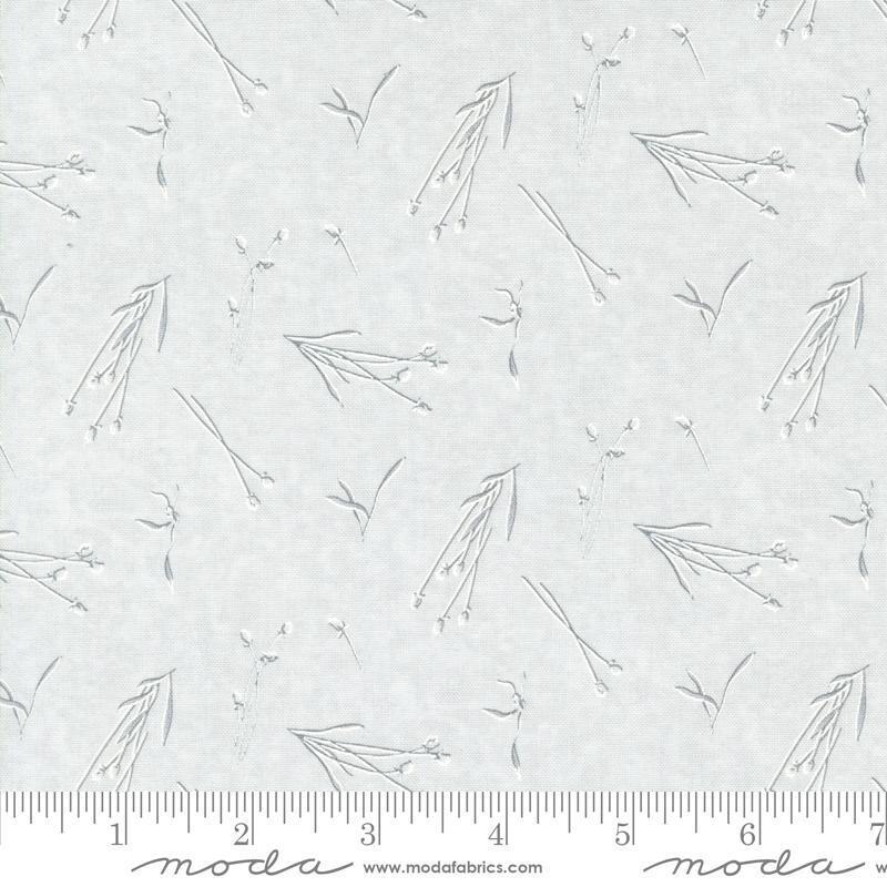 Patchworkstoff "Sedge Greens Blenders", Silhouettes Whisper, Gräser, Blumen, Grau, 21,50 €/m