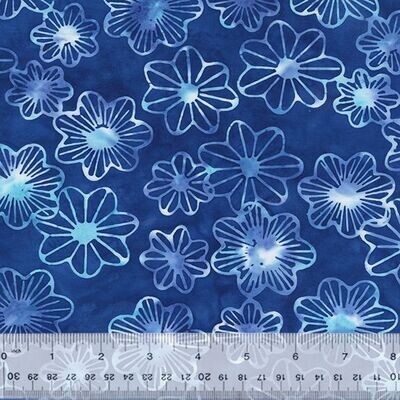 Batik "Lilypad" von Jacqueline de Jonge aus der Kollektion "Midnight Moon", 19,50/m