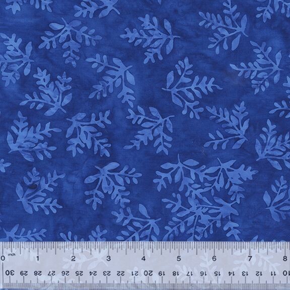 Batik Batik "Fern Leaves" von Jacqueline de Jonge aus der Kollektion "Midnight Moon", 19,50/m