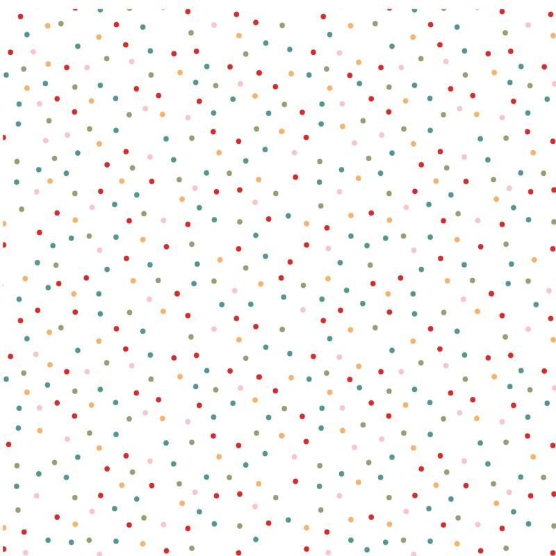 Patchworkstoff Country Confetti "Marshmallow", kleine bunte Punkte 21,50€/m*