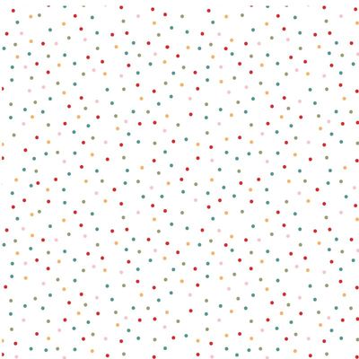 Patchworkstoff Country Confetti Patchworkstoff Country Confetti "Marshmallow", kleine bunte Punkte 21,50€/m*