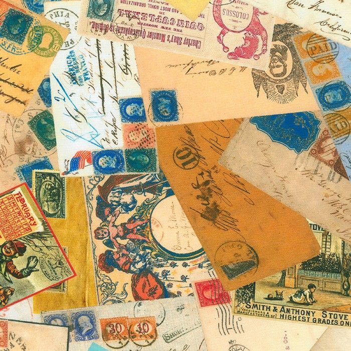 Patchworkstoff "Library of Rarities, Antique", verschiedene Briefumschläge, 21,50 €/m