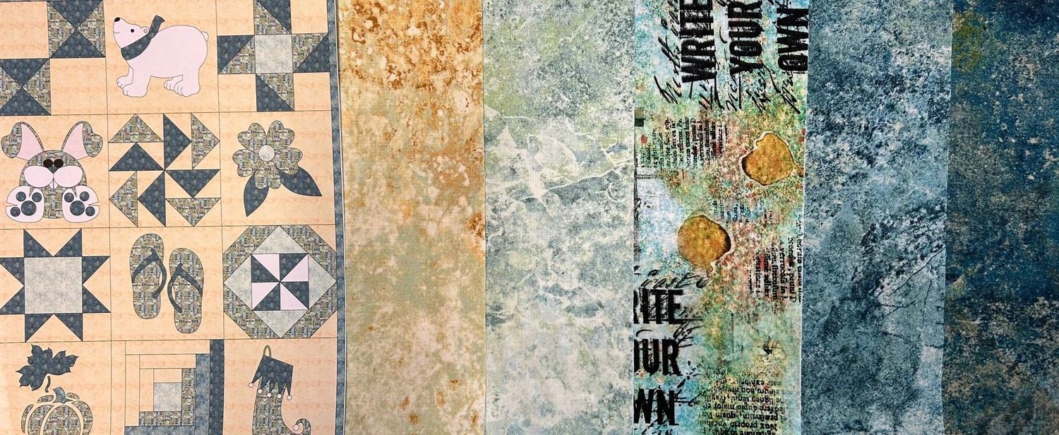 BOM beige-grün-türkis-petrol