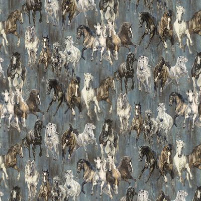 Patchworkstoff Patchworkstoff "Pferde Allover" aus der Kollektion Pedigree mit verschiedenen Pferderassen, 21,50 €/m