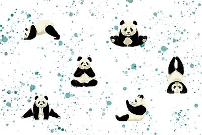 Yoga Pandas by Bianca Kuss
