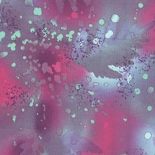 Patchworkstoff "Fossil Fern", Batikoptik, rosa-grau, 18,00 €/m*