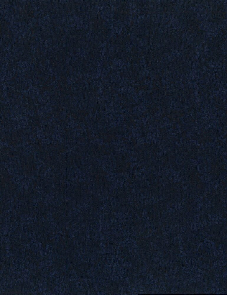 Patchworkstoff Echo-C Basic, Ranken, nachtblau, 14,00 €/m*