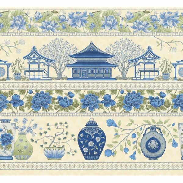 12,00/m, Summer Palace Green Border 12,00/m, Summer Palace Green Border