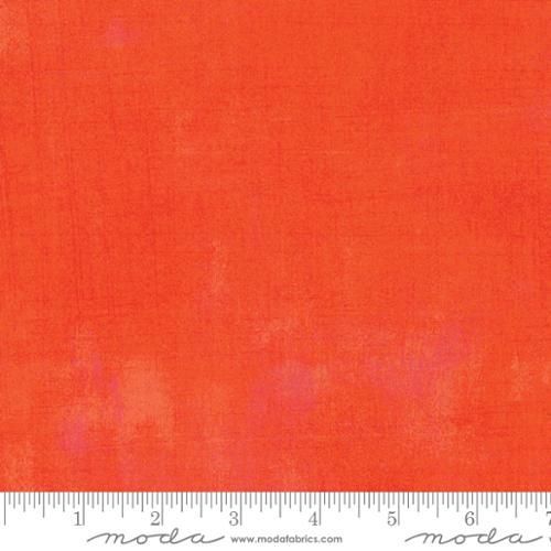 Patchworkstoff "Moda Grunge Tangerine" mit Schraffierungen, orange-pink-rot meliert, 19,50 €/m*