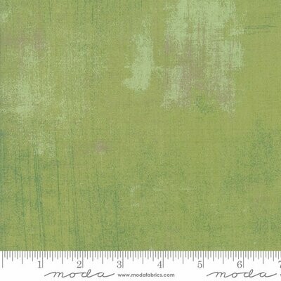 Patchworkstoff "Moda Grunge Spearmint" mit Schraffierungen, mittelgrün-beige-braun meliert, 19,00 €/m
