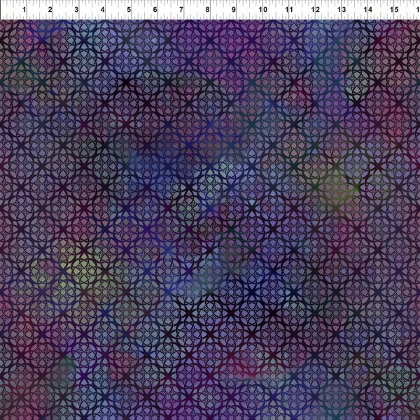 Patchworkstoff Patchworkstoff "Trellis Mulberry", keltische Muster in beige-grau, Jason Yenter", 14,00/m
