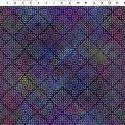 Patchworkstoff "Trellis Mulberry", keltische Muster in beige-grau, Jason Yenter", 14,00/m