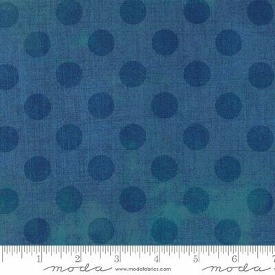 Patchworkstoff Patchworkstoff "Moda GRUNGE Hits The Spot Sea", Punkte & Schaffierungen, dunkelblau-blaugrau-türkis, 19,00 €/m